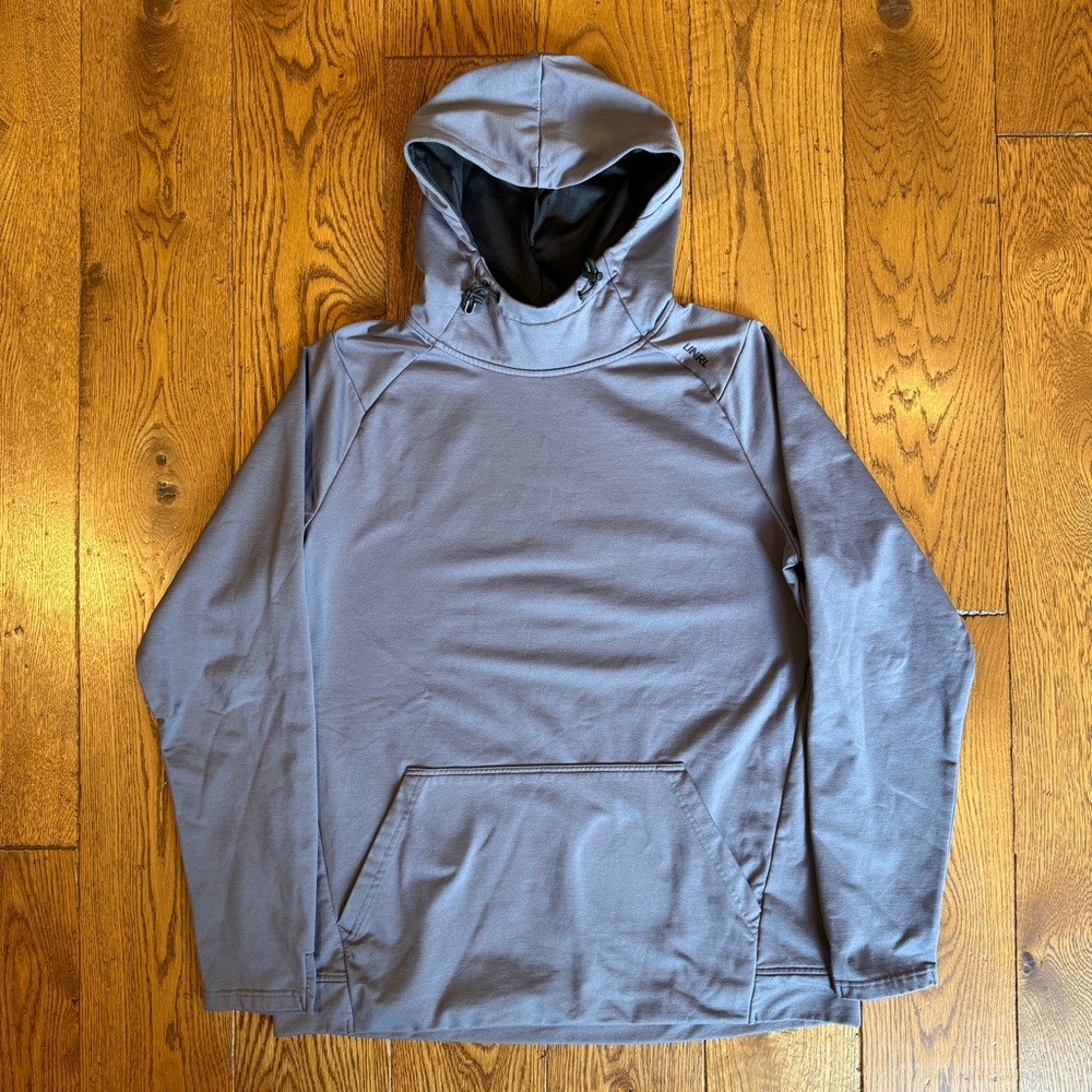 Dusty Blue/Gray Mens UNRL Crossover Hoodie, Size L